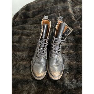 Frye Women's Veronica Flex Combat Boot Black Size 8.5 B